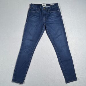 Frame Jeans Size 25‎ Le High Mid Rise Skinny Harper Wash Blue Inseam 26